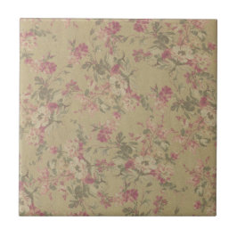 Vintage Viktorianische trendige floristische Blume Fliese
