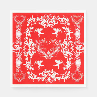 Vintage Viktorianische Valentines Cherub Papier Se Serviette