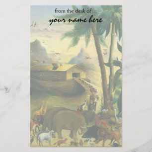 Vintage Viktorianische Volkskunst, Noah's Ark von Briefpapier