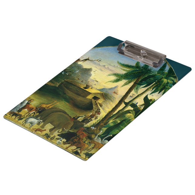 Vintage Viktorianische Volkskunst, Noah's Ark von  Klemmbrett (Schrägansicht)