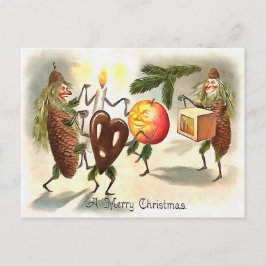 Vintage Viktorianische Weihnachten Postkarte