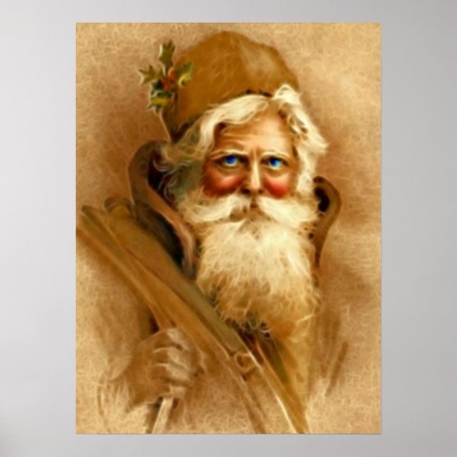 Vintage Viktorianische Weihnachtsklausel Poster (Vorne)