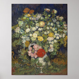 Vintage Vincent Van Gogh Blumenstrauß Poster