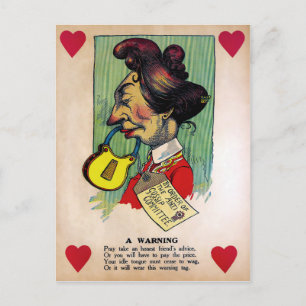 Vintage Vinegar Valentinstag Postkarte