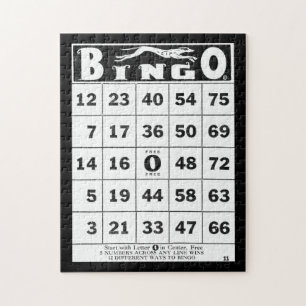 Vintage Vintage Bingo-Karte der Eintagsfliege-
