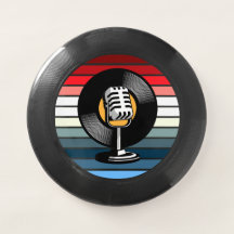 Vintage Vinyl Platten Design Frisbees