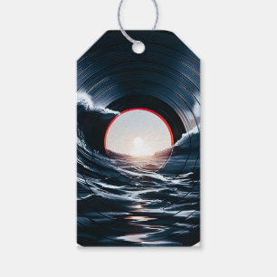 Vintage Vinyl Surf Wave Ozean Retro Musik Geschenkanhänger