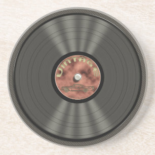 Vintage Vinylaufzeichnung Untersetzer