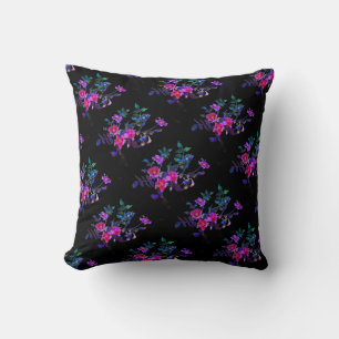 Vintage violette Rose Kissen