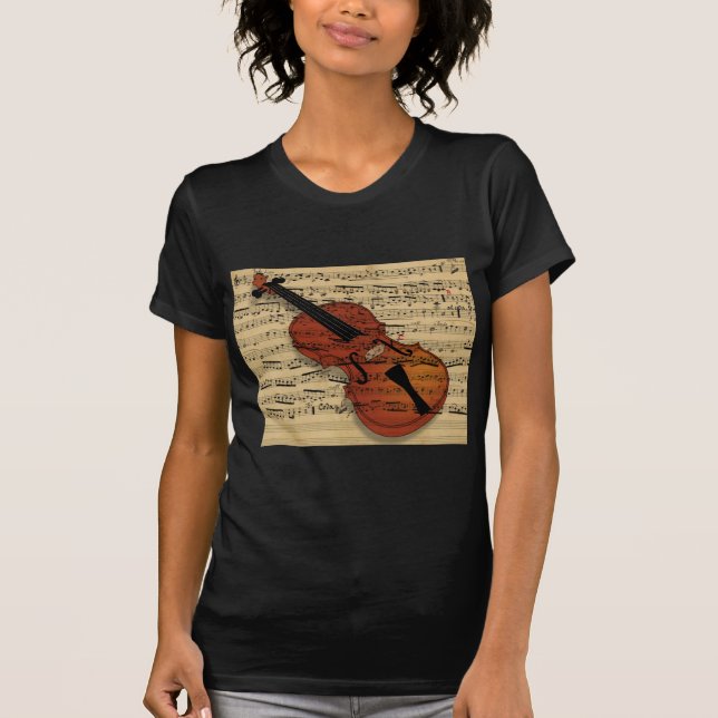 Vintage Violine T-Shirt (Vorderseite)