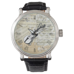 Vintage Violinmusik Armbanduhr