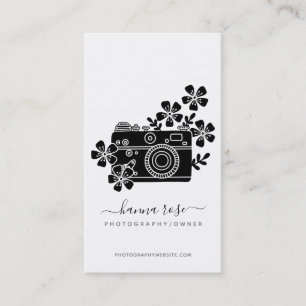 Vintage Visitenkarten für Aquarellkameras Visitenkarte