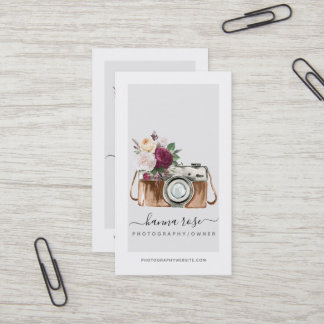 Vintage Visitenkarten für Aquarellkameras Visitenkarte