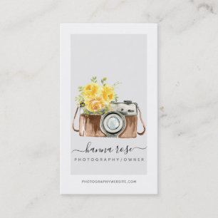 Vintage Visitenkarten für Aquarellkameras Visitenkarte