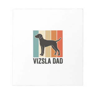 Vintage Vizsla Papa Hunde Liebhaber Shirt Design_1 Notizblock