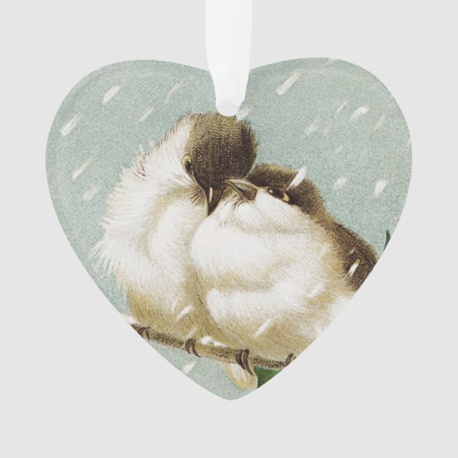 Vintage Vögel Ornament (Vorderseite)