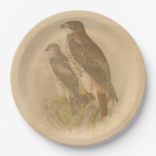 Vintage Vögel Pappteller