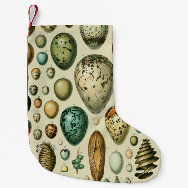 Vintage Vogeleier - Französisches Fischeier Art Kleiner Weihnachtsstrumpf (Vorderseite)