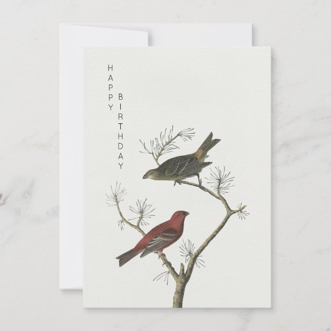 Vintage Vogelkunst im japanischen Stil Karte (Vorderseite)