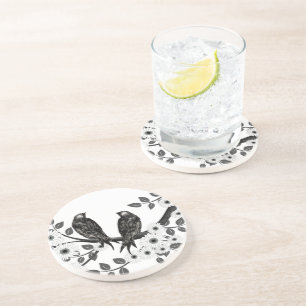 Vintage Vogelliebhaber Untersetzer