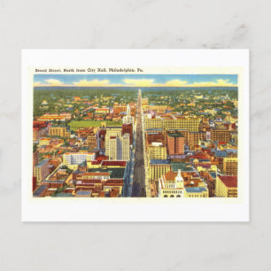 Vintage-Vogelperspektive von Philadelphia, Penn., Postkarte