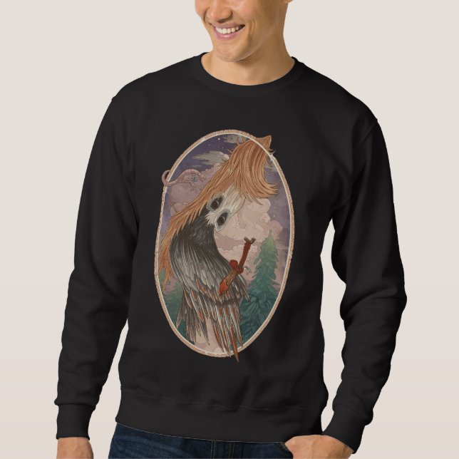 Vintage-Vogelschwitzenpullover | Retro-Altstil  Sweatshirt (Vorderseite)
