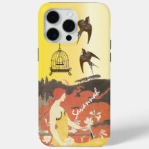 Vintage Vogelvögel Geburtstag Bike iPhone Fall