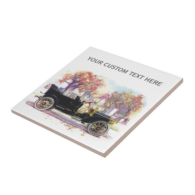 Vintage voiture personnalisée carreaux céramique (Côté)