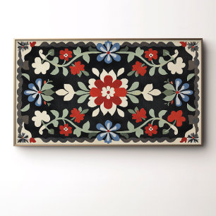 Vintage Volkskunst-Design Poster