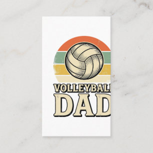 Vintage-Volleyball-Vater Retro-Shirt-Design_1 Visitenkarte