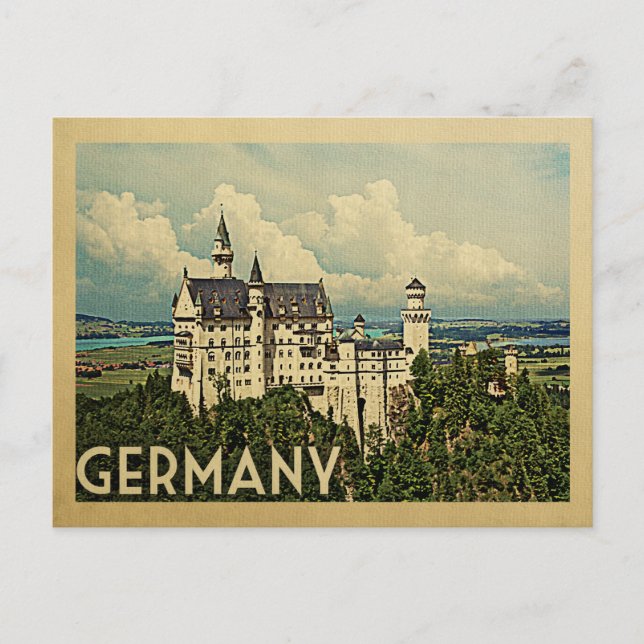 Vintage voyage de carte postale Allemagne (Devant)