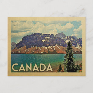 Vintage voyage de carte postale Canada