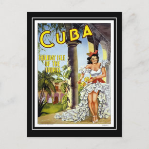 Vintage voyage de carte postale Cuba
