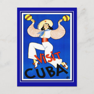 Vintage voyage de carte postale Cuba