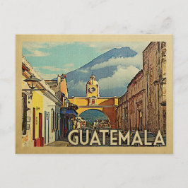 Vintage voyage de carte postale Guatemala