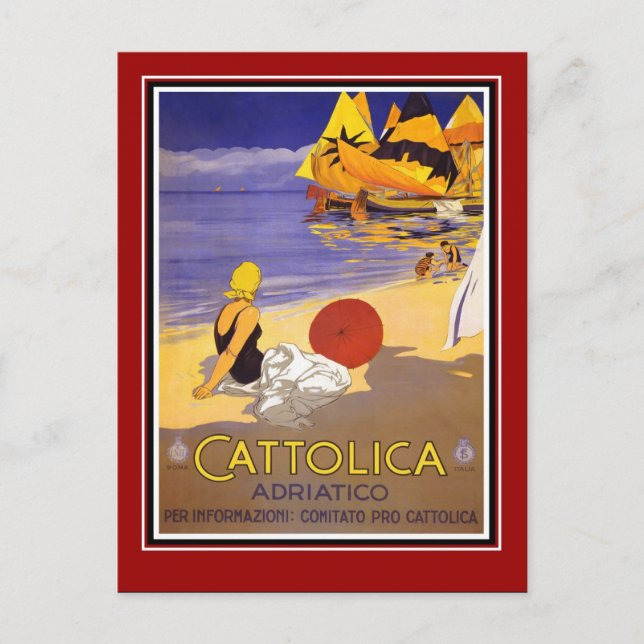 Vintage voyage de carte postale Italie (Devant)