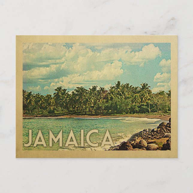 Vintage voyage de carte postale Jamaïque (Devant)