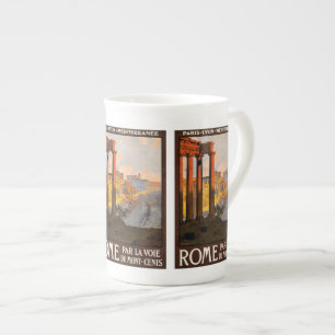 Vintage voyage Rome Italie tasses