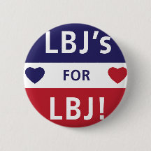 Vintage-Wahlkampflogo LBJ
