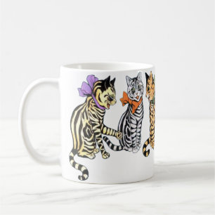 Vintage Wain Katzen-Chat-Geschenk-Tasse Kaffeetasse