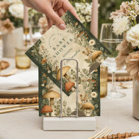 Vintage-Wald-Pilz-Baby-Party