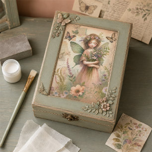 Vintage-Waldfee-Ephemere-Decoupage Seidenpapier