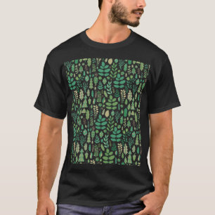 Vintage Waldflora Nahtlos T-Shirt