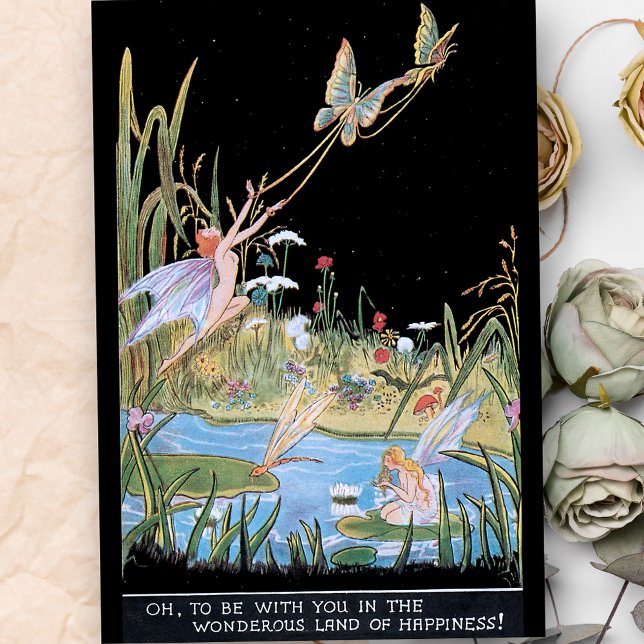 Vintage Waldweiden, Schmetterlinge und Teiche Seidenpapier (Von Creator hochgeladen)