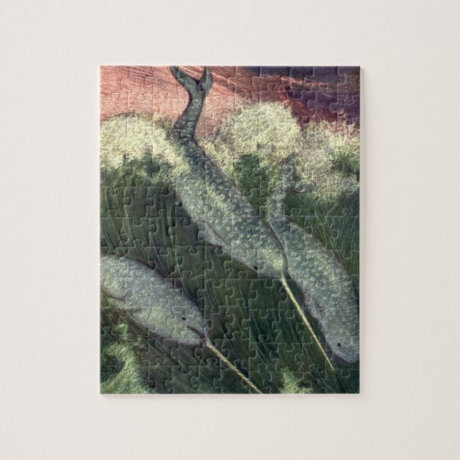 Vintage Wale, Meerestiere (Vertikal)