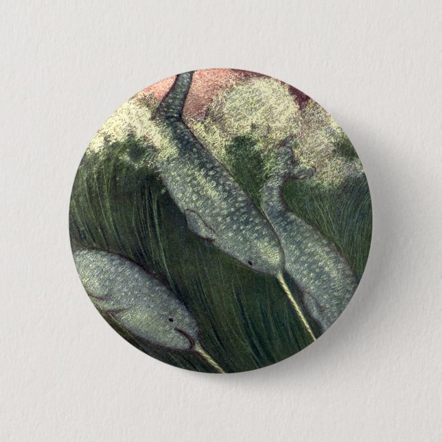 Vintage Wale, Meerestiere Button (Vorderseite)