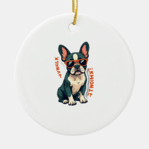 Vintage Walk Ich werde darüber nachdenken Französi Keramik Ornament