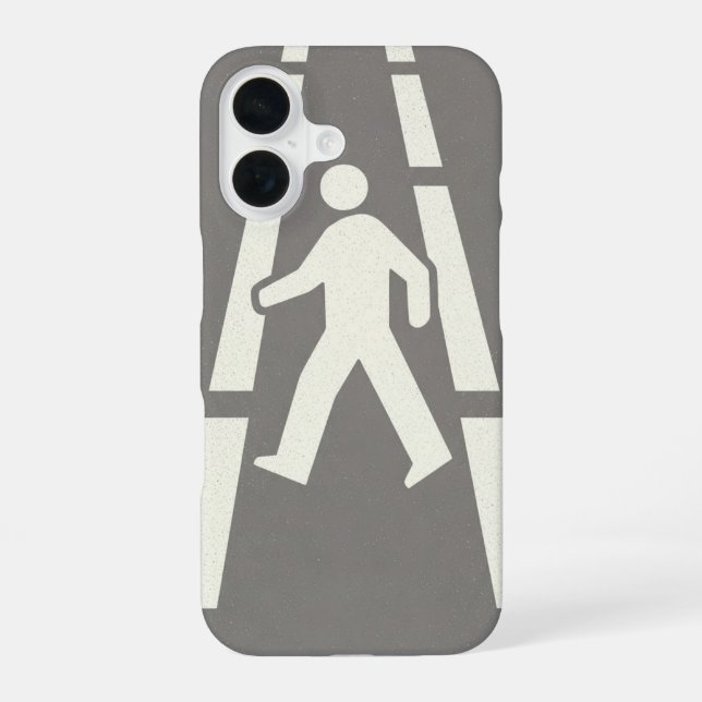 Vintage Walk Path Mark iPhone 16 Hülle (Rückseite)