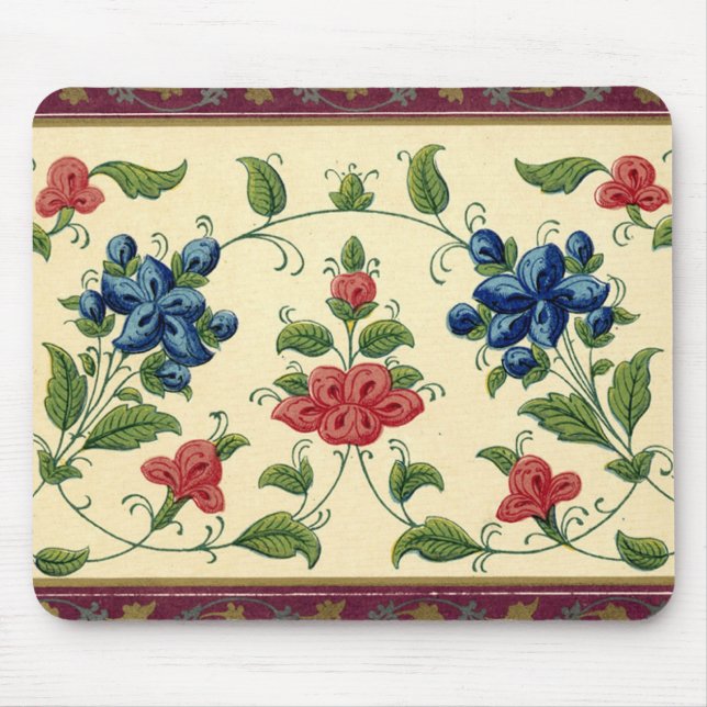 Vintage Wallpaper Border - Mousepad (Vorne)