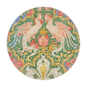 Vintage-Walter-Crane-Kakadu-und-Pfau-Kunst Schneidebrett
